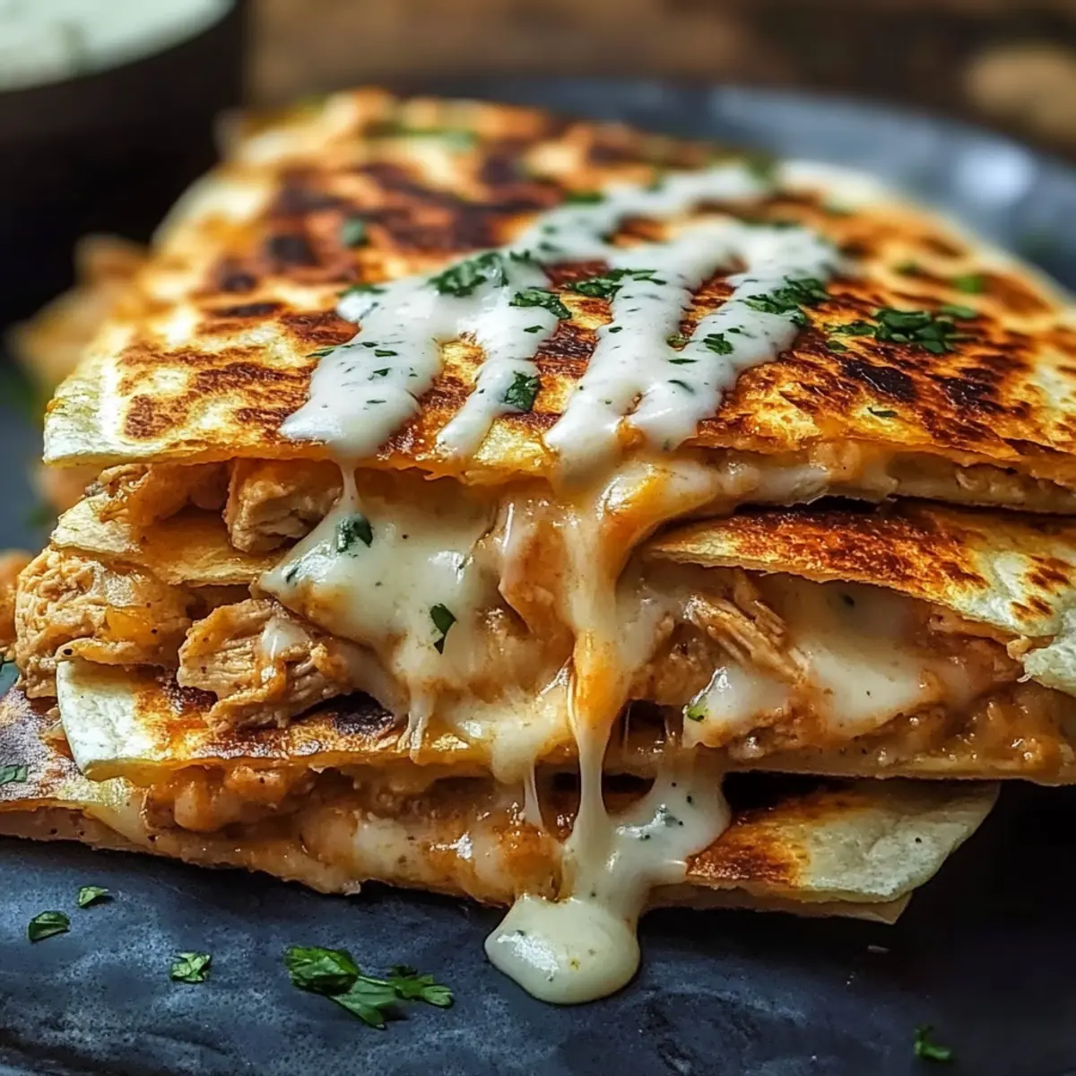 3-Cheese Chicken Flatbread Melt