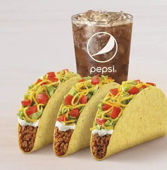 3 Crunchy Tacos Supreme Combo