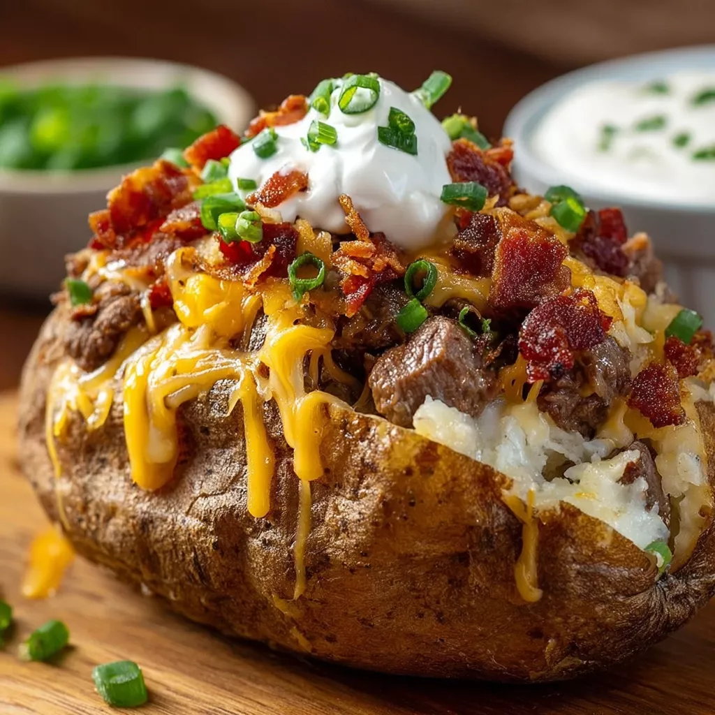 Beefy Loaded Potato Griller