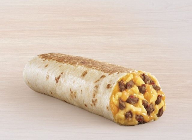 Taco Bell Breakfast Menu with Prices & Hours 3 Cheesy Toasted Breakfast Burrito